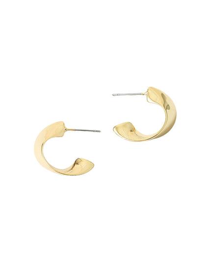 Curved Half Hoop Earrings