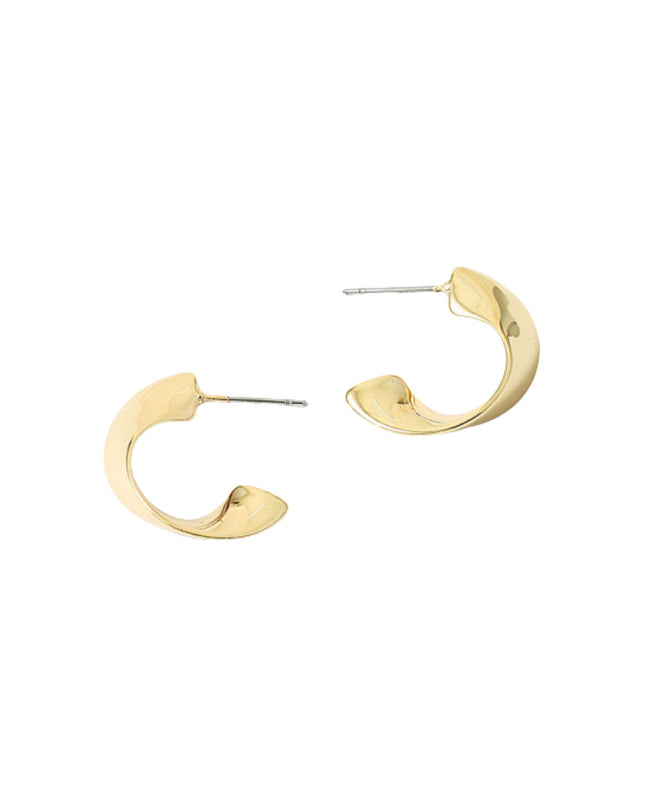 Curved Half Hoop Earrings