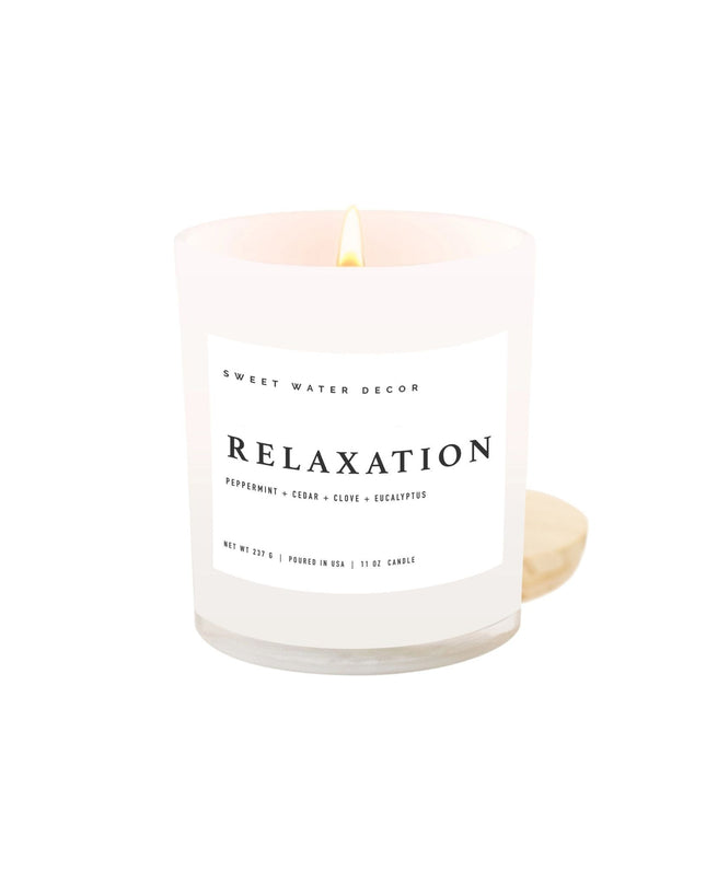 Relaxation 11oz White Jar Soy Candle
