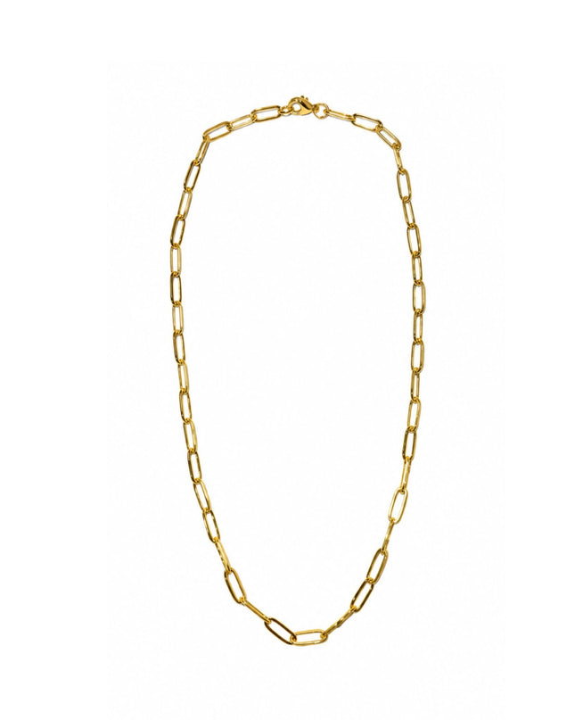 Medium Paperclip Charm Necklace Chain