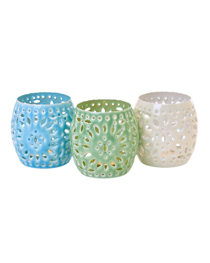 Perforated Metal Tealight Votive Candleholder