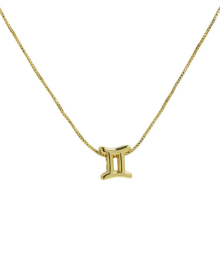 Zodiac Sign Sliding Charm Necklace