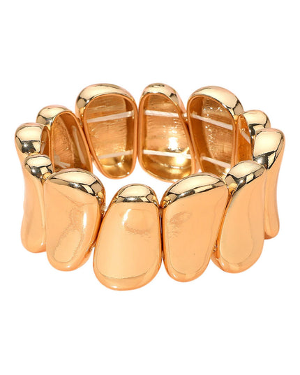 Sculpted Bold Metal Stretch Bracelet