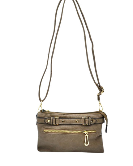 Detailed Medium Vegan Leather Crossbody
