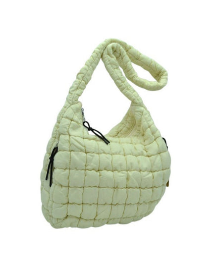 Squared Hardware Detail Single Strap Puffer Tote