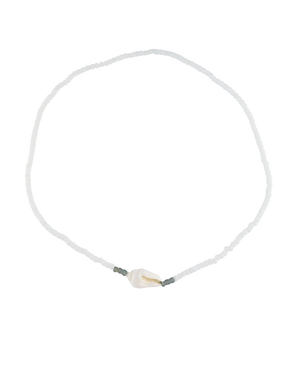 Nassa Shell Seedbead Stretch Anklet
