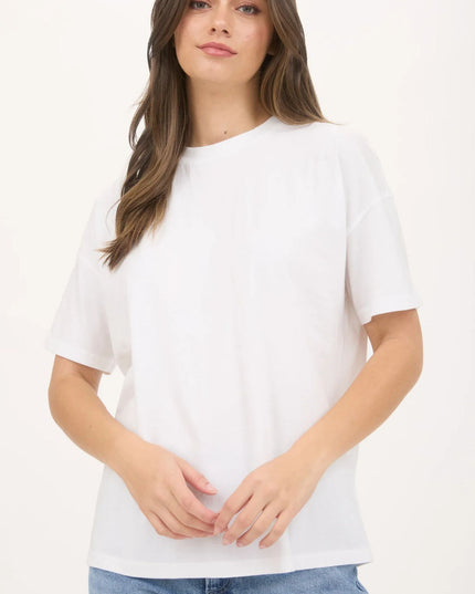 Drop Shoulder Short Sleeve Top