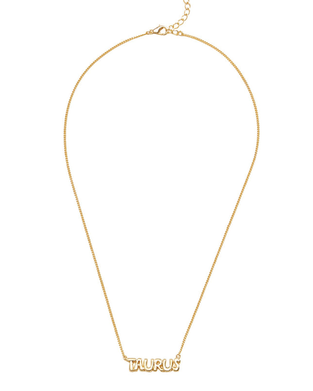 Zodiac Bubble Pendant Necklace