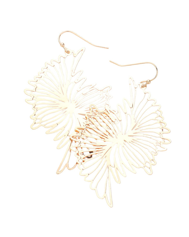 Abstract Shape Filigree Earrings