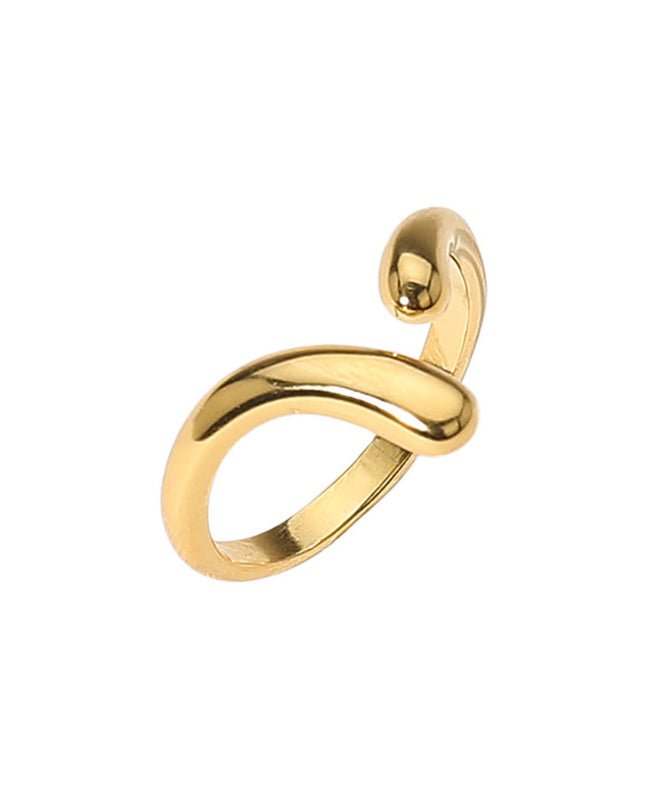 Plain Metal Curved Wrap Ring