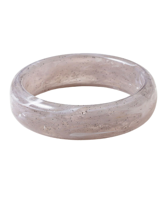 Medium Wide Resin Bangle Bracelet