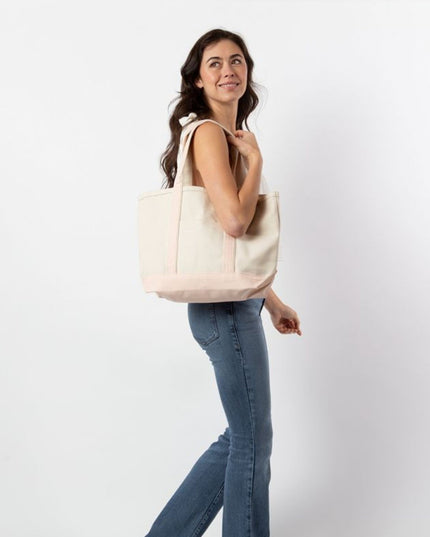 Single Icon Medium Tote Personalized Canvas Bag