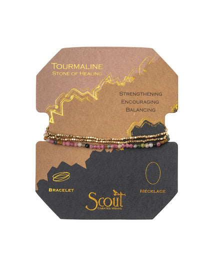 Delicate Stone Wrap Bracelet/Necklace