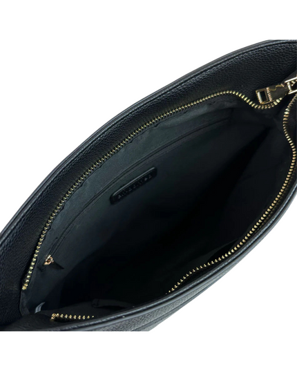 Maxine Vegan Pebble Leather Messenger Bag