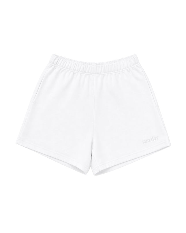 SunDay Tone on Tone Embroidered Shorts