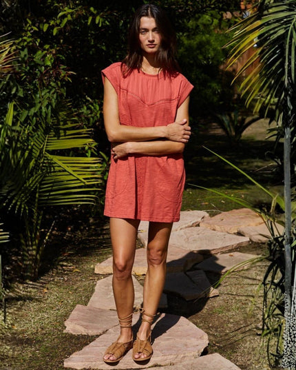 Kane Lace Detail Sleeveless Side Pockets Tunic Dress