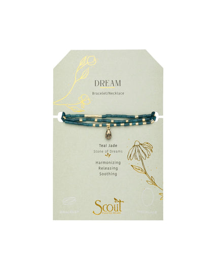 Teardrop Stone Wrap Bracelet/Necklace