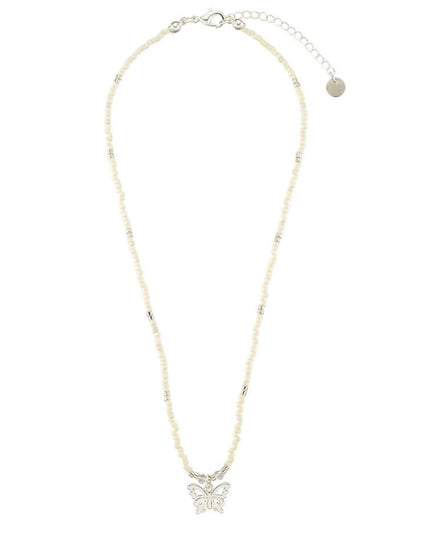 Butterfly Charm Beaded Necklace