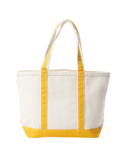 Customized Name and 4 Icons Medium Classic Canvas Tote Bag
