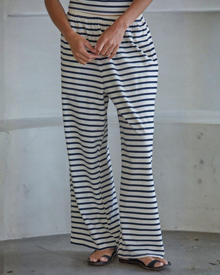 Theo Striped Wide Leg Pants
