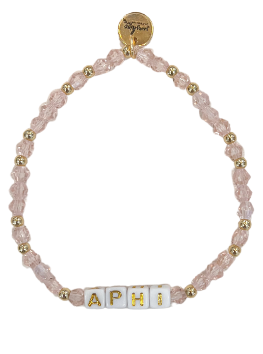 APhi Sorority Letter Block Bracelet
