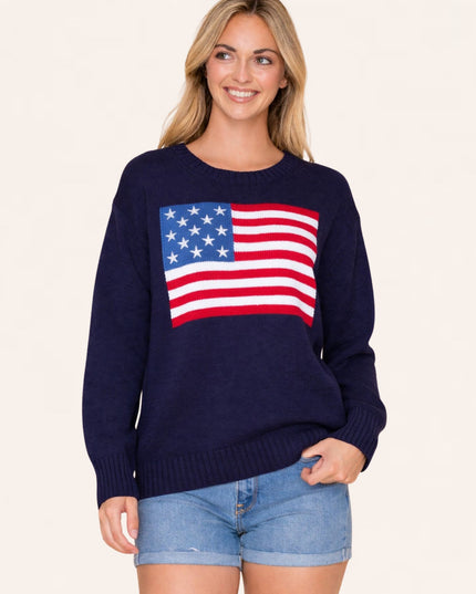 American Flag Sweater