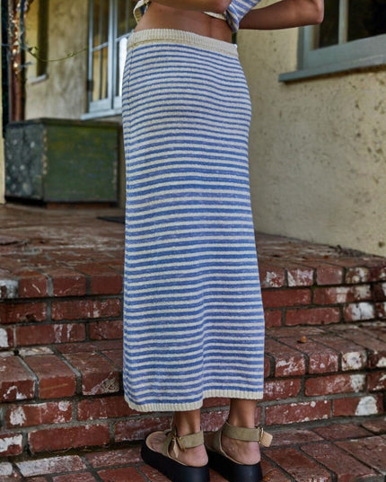 Skye Striped Midi Skirt
