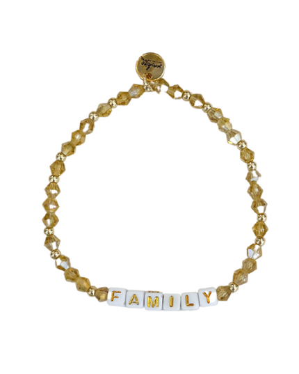 Family Letter Block Bracelet