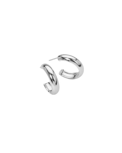 Stainless Steel 1" Hoop Earrings