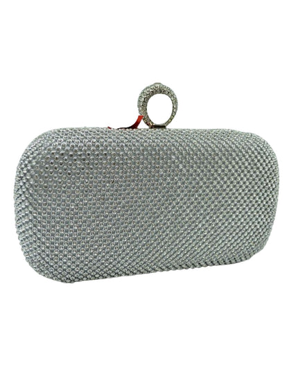 Rhinestone Studded Evening Clutch Bag