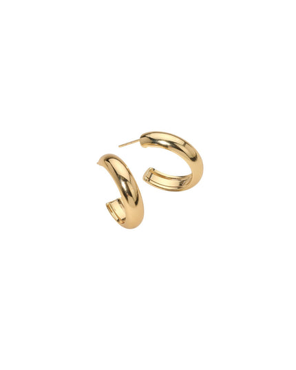 Stainless Steel 1" Hoop Earrings