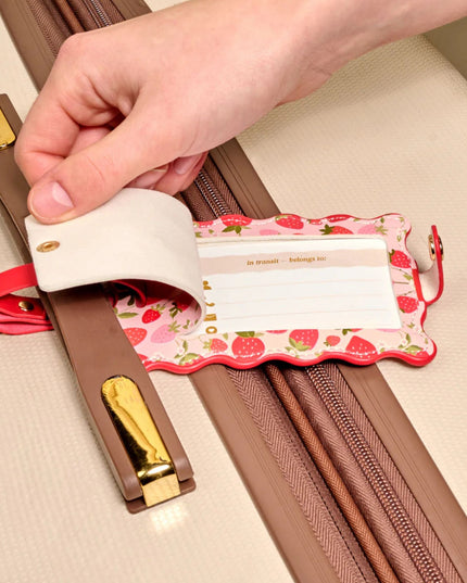 Strawberry Fields Jetsetter Luggage Tag