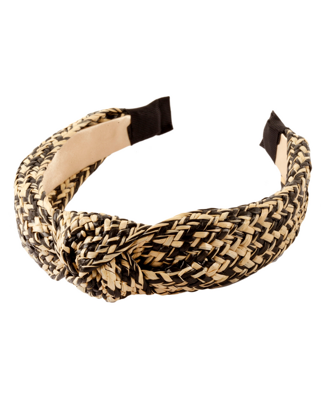 Flat Weave Knotted Rattan Headband