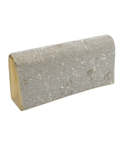 Rectangle Clutch Studded Rhinestone Crossbody Evening Bag