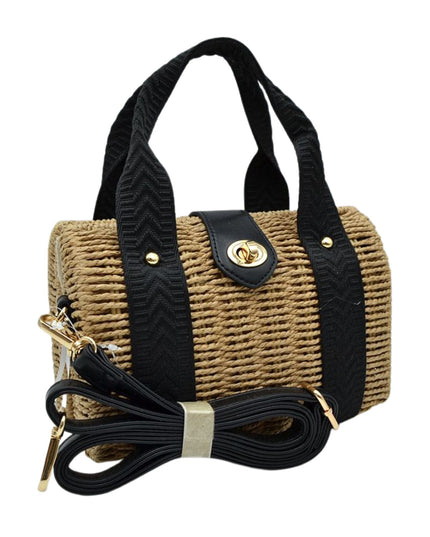 Structured Twist Lock Handbag