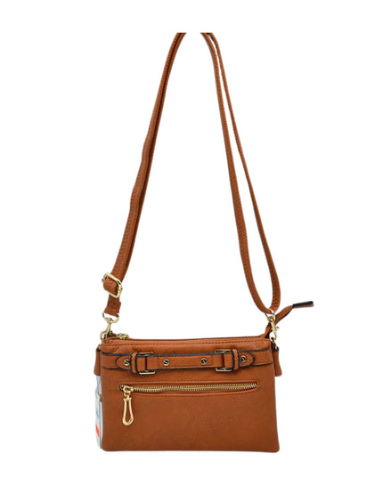 Detailed Medium Vegan Leather Crossbody