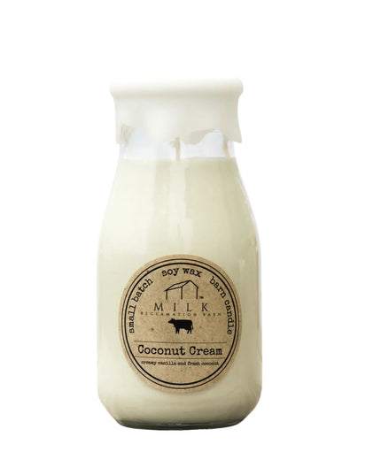 Coconut Cream Milk Bottle Candle