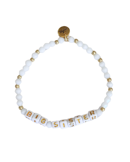 Big Sister Letter Block Bracelet