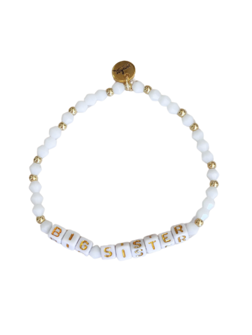 Big Sister Letter Block Bracelet