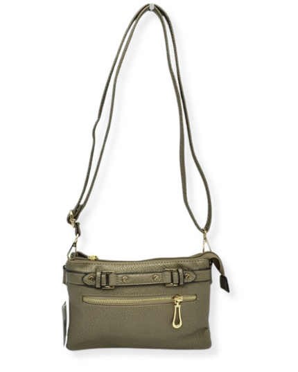 Detailed Medium Vegan Leather Crossbody
