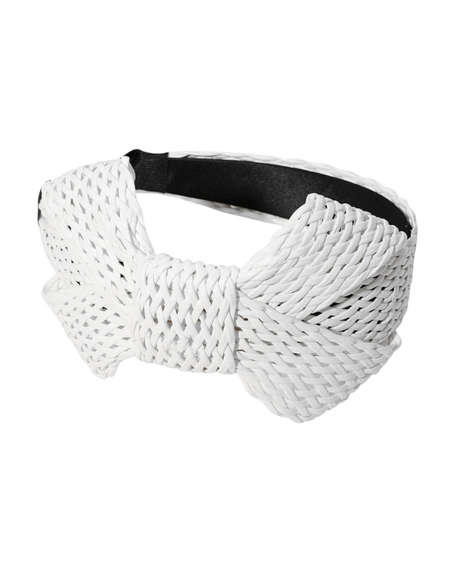 Raffia Weave Bow Knot Headband