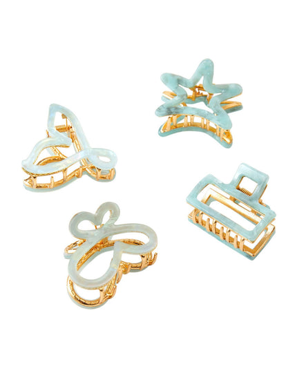 Shape Mini Hair Gold Claw Clip