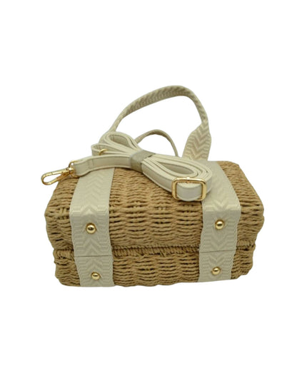 Structured Twist Lock Handbag