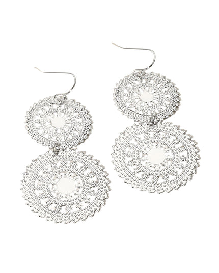 Double Wheel Filigree Earrings