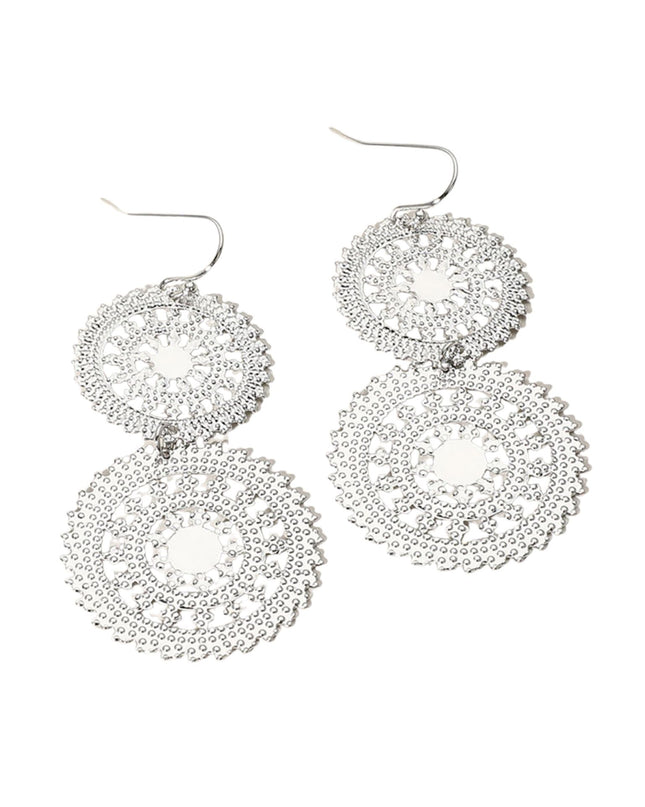 Double Wheel Filigree Earrings