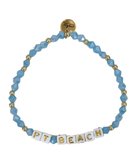 Point Beach Letter Block Bracelet