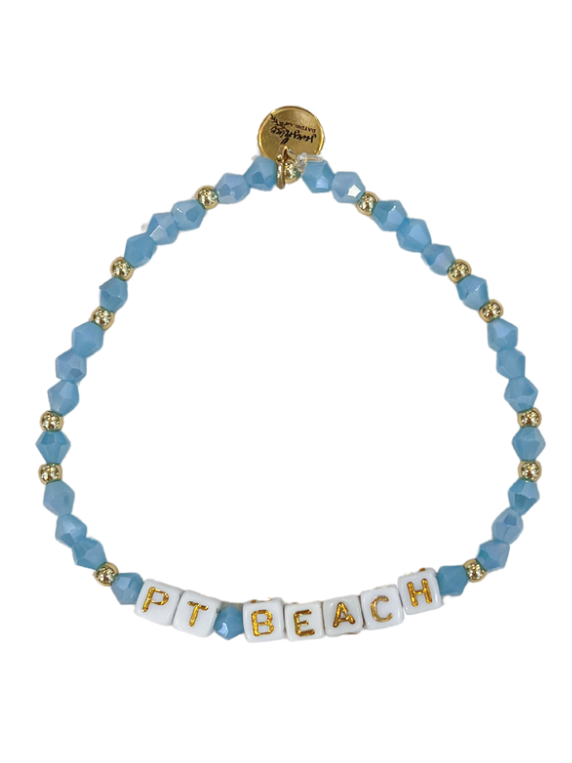Point Beach Letter Block Bracelet