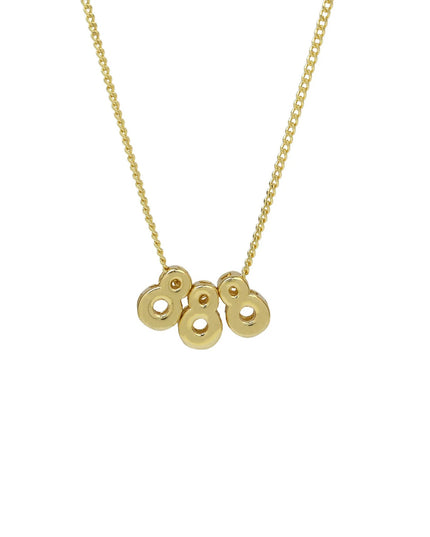 Angel Number Sliding Charm Necklace