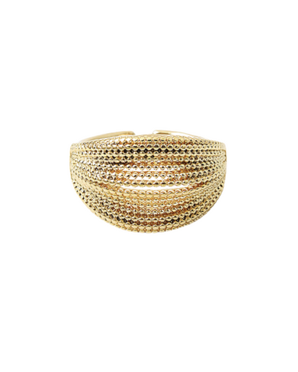 Multi Layer Ball Bead Cuff Ring