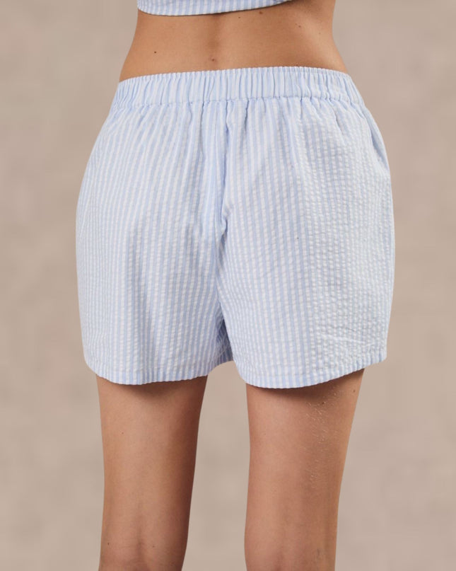 Lobster Embroidered Striped Boxer Shorts